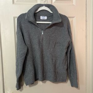 Old Navy Gray Women’s Quarter-Zip Sweater